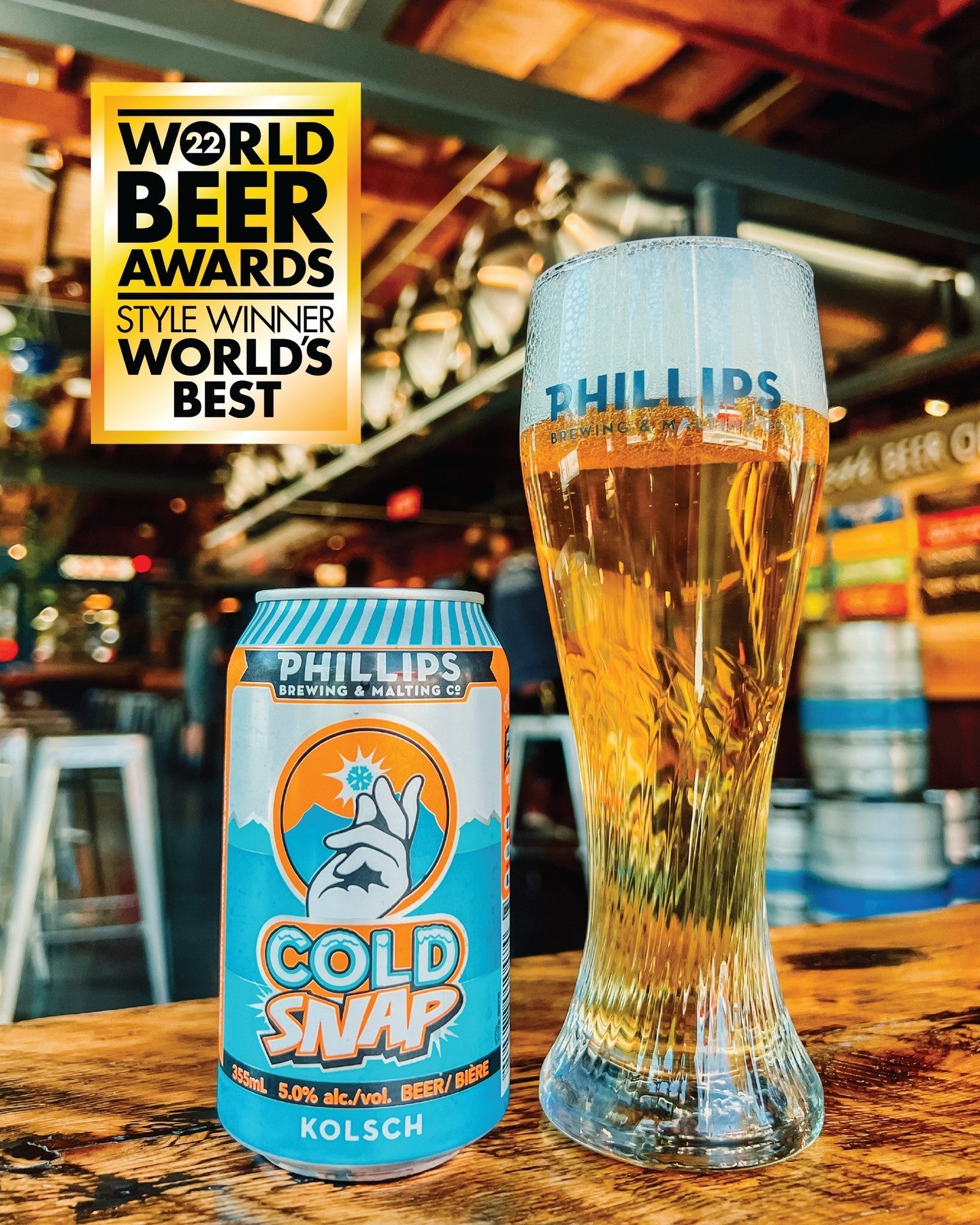 Phillips Brewing Cold Snap Kolsch (355 mL)