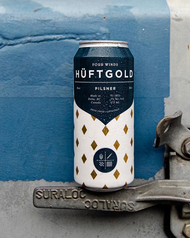 Four Winds Brewing Hüftgold Pilsner (473 mL)