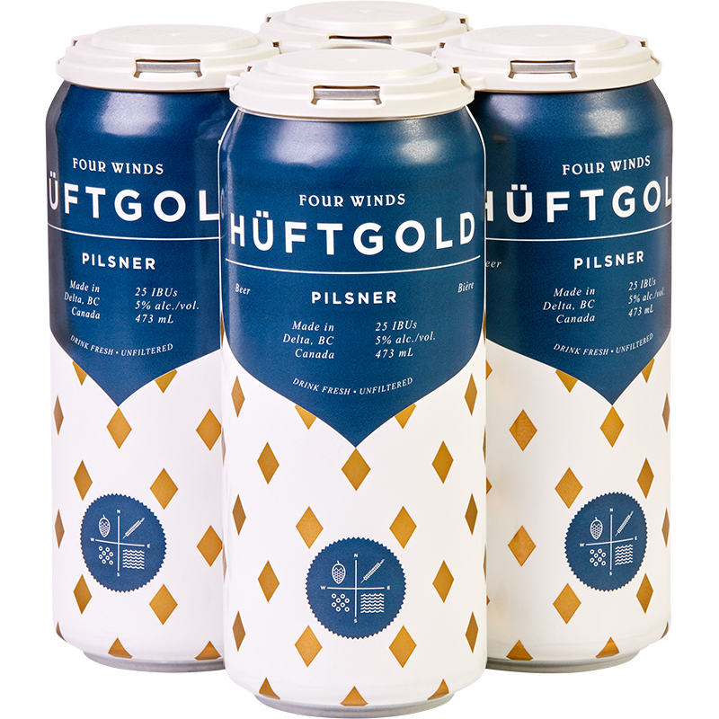 Four Winds Brewing Hüftgold Pilsner (473 mL)